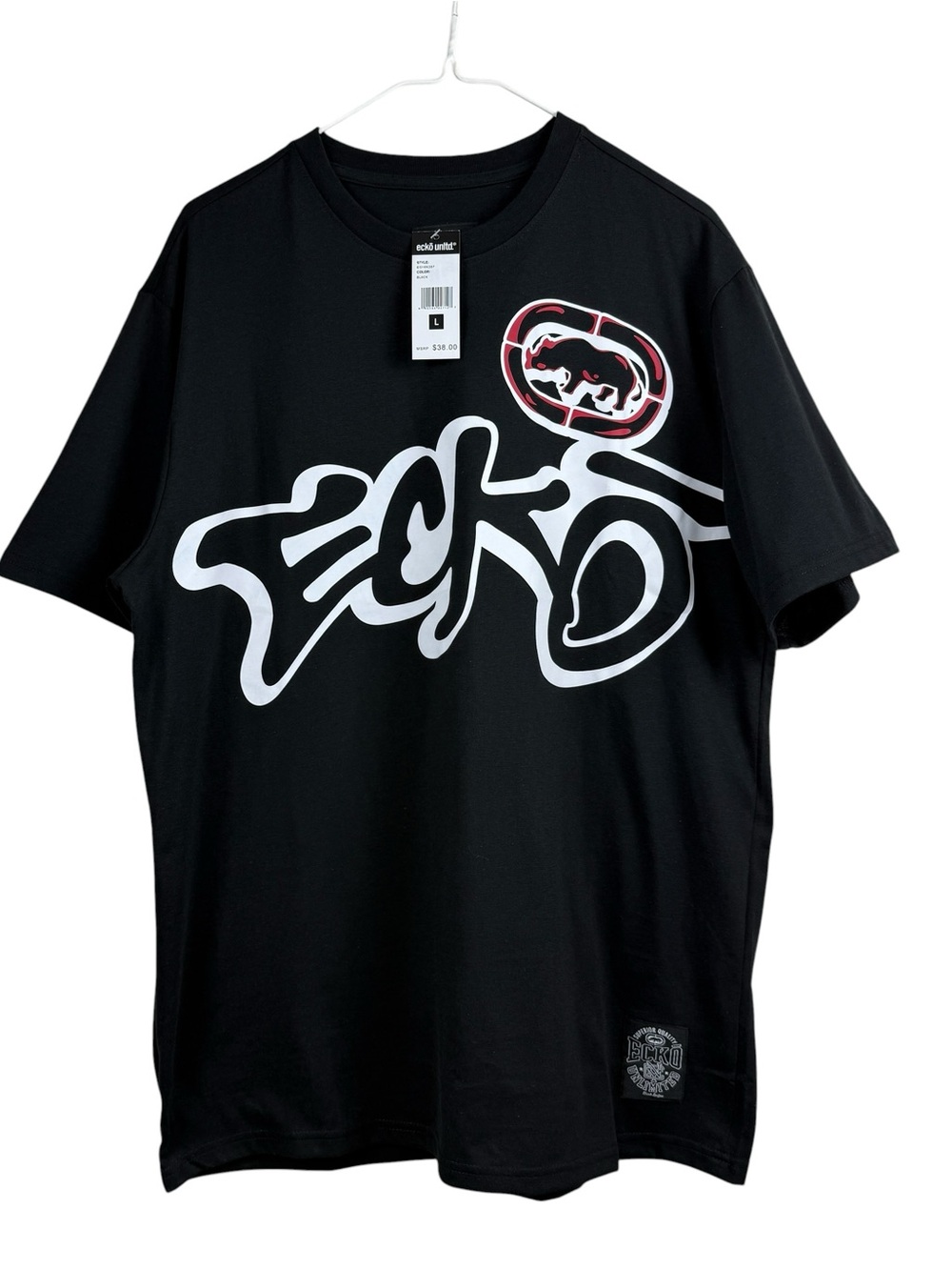 ECKO Unltd Black Double Sided T-Shirt Men’s Size L NWT MSRP $38 Style EO16K387